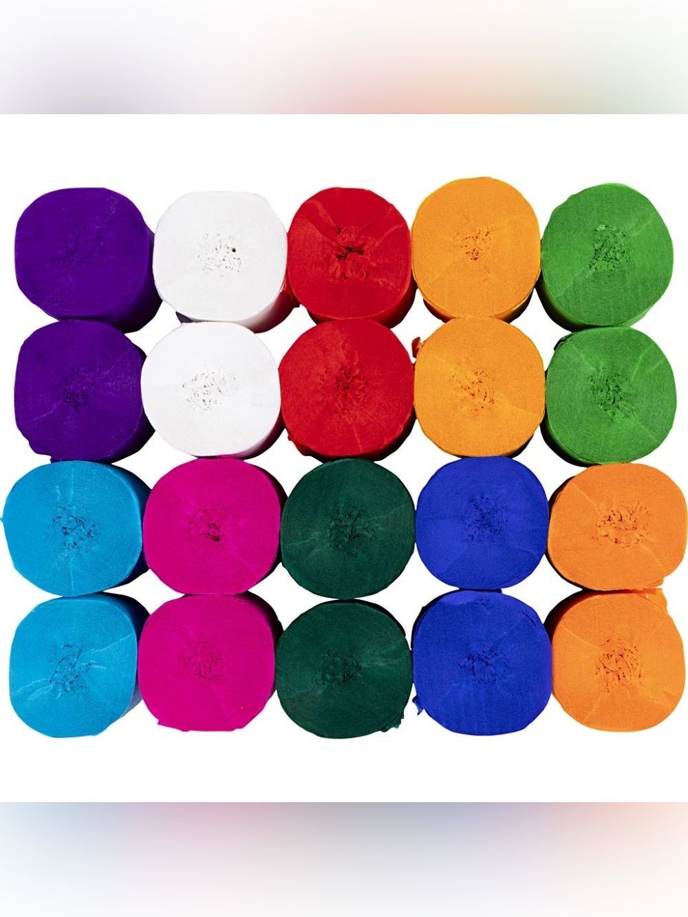 NEW Crepe Rolls for Party Decorations Birthday Holiday Purple Black Green Orange